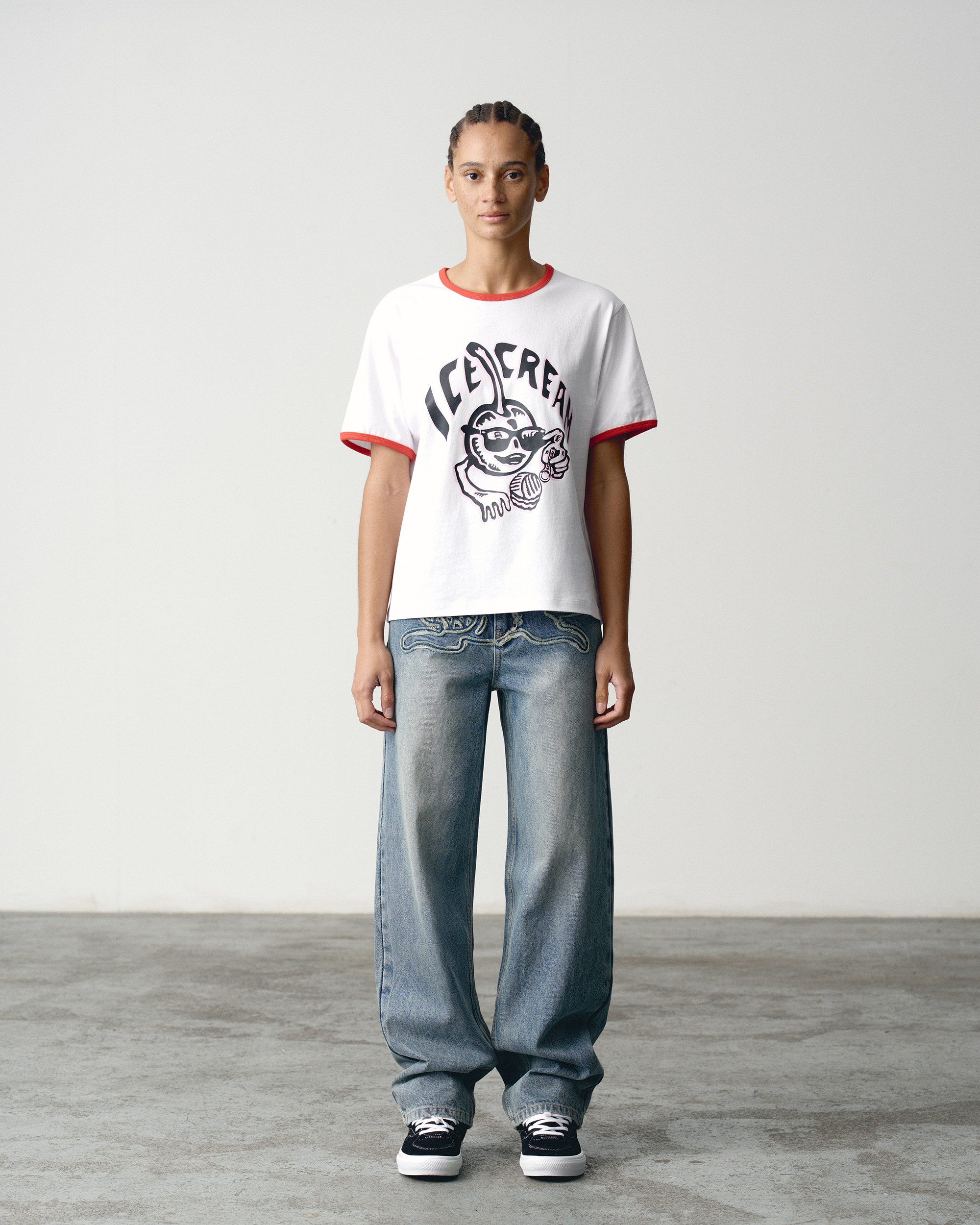 Womens Cherry Ringer T-Shirt - Image 2