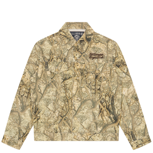 Diamonds & Dollars Tree Camo Trucker Jacket
