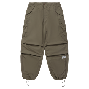 Nylon Wide Cargo Pants