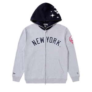 NY Yankees Blocked Zip Hood