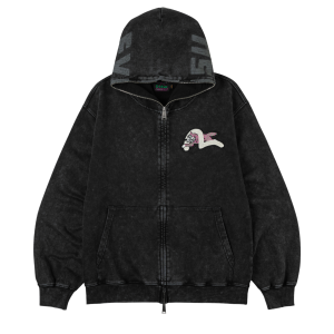 Logo With Seagull Emb. & Printed Hood Sweatshirt