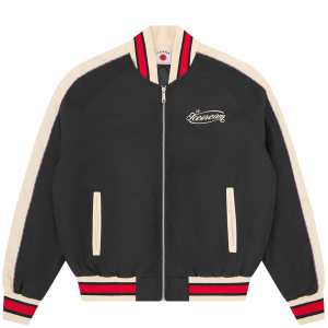 Running Dog Satin Bomber Jacket