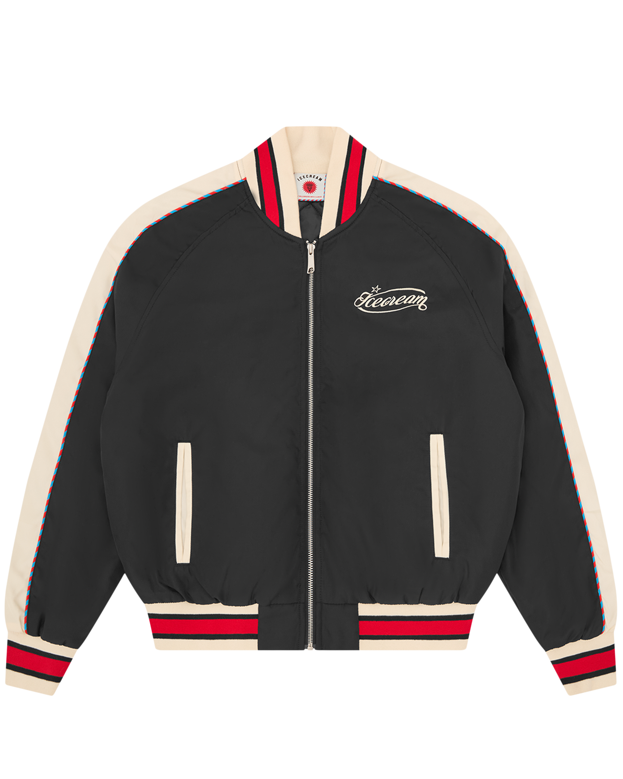 Running Dog Satin Bomber Jacket