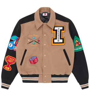 Trick Shot Collared Varsity Jacket