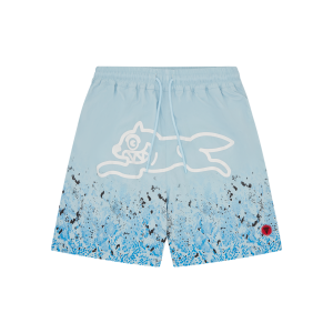 Gradient Snakeskin Running Dog Swim Shorts
