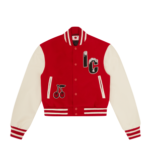Womens Cherry Varsity Jacket