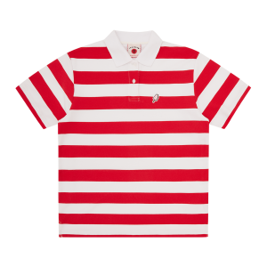 Womens Popsicle Striped Polo Shirt